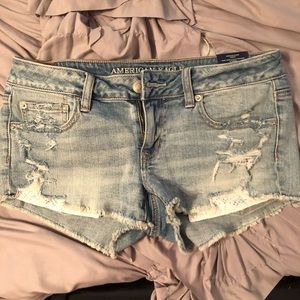 denim shorts